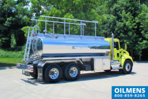 Oilmens Waste Oil Truck Featuring Air-operated Safety Rails